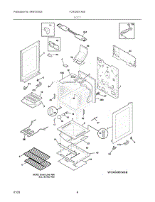 04 - Body parts for Electrolux Range FCRG3051ASD from AppliancePartsPros.com