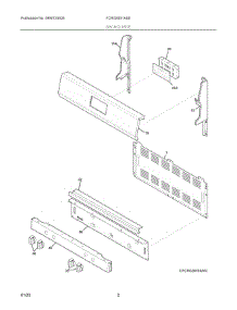 02 - Backguard parts for Electrolux Range FCRG3051ASD from AppliancePartsPros.com