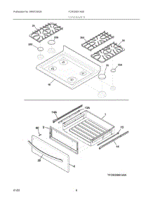 05 - Top / Drawer parts for Electrolux Range FCRG3051ASD from AppliancePartsPros.com