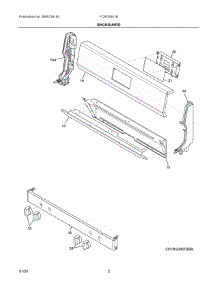 02 - Backguard parts for Electrolux Range FCRG3051BBA from AppliancePartsPros.com