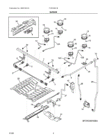 03 - Burner parts for Electrolux Range FCRG3051BSA from AppliancePartsPros.com