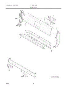 02 - Backguard parts for Electrolux Range FCRG3051BSB from AppliancePartsPros.com