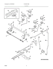 03 - Burner parts for Electrolux Range FCRG3051BSE from AppliancePartsPros.com
