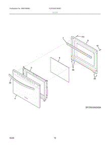 06 - Door parts for Electrolux Range FCRG3051BWD from AppliancePartsPros.com