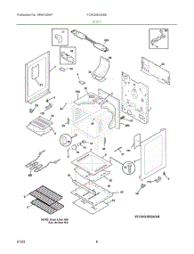 04 - Body parts for Electrolux Range FCRG3052ASD from AppliancePartsPros.com