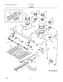 03 - Burner parts for Electrolux Range FCRG3052BBA from AppliancePartsPros.com