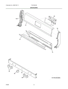 02 - Backguard parts for Electrolux Range FCRG3052BSA from AppliancePartsPros.com