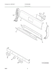 02 - Backguard parts for Electrolux Range FCRG3052BSB from AppliancePartsPros.com