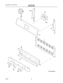 02 - Backguard parts for Electrolux Range FCRG305LAFA from AppliancePartsPros.com