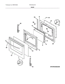 Door parts for Electrolux Range FCRG305LAFC from AppliancePartsPros.com