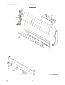 02 - Backguard parts for Electrolux Range FCRG3062ABA from AppliancePartsPros.com