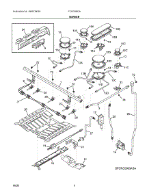 03 - Burner parts for Electrolux Range FCRG3062ADA from AppliancePartsPros.com
