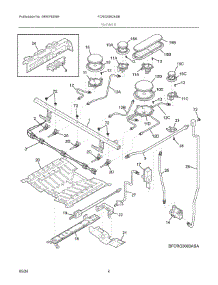 03 - Burner parts for Electrolux Range FCRG3062ASB from AppliancePartsPros.com