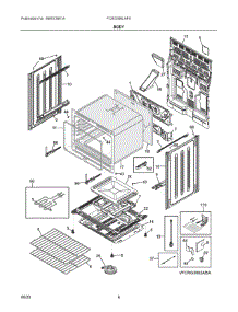 04 - Body parts for Electrolux Range FCRG306LAFA from AppliancePartsPros.com