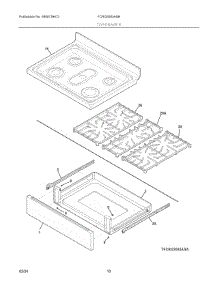 05 - Top / Drawer parts for Electrolux Range FCRG3083ASB from AppliancePartsPros.com
