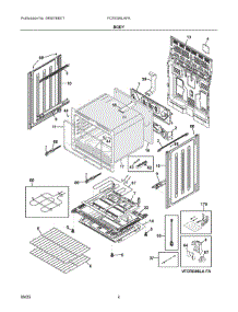 03 - Body parts for Electrolux Range FCRI306LAFA from AppliancePartsPros.com