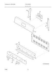 02 - Backguard parts for Electrolux Range FCRL3052ASD from AppliancePartsPros.com