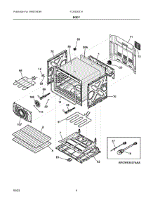 03 - Body parts for Electrolux Wall Oven FCWS3027ADB from AppliancePartsPros.com