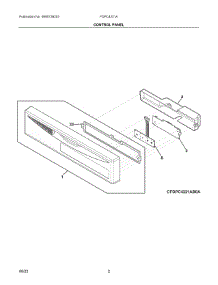 02 - Control Panel parts for Electrolux Dishwasher FDPC4221AS2A from AppliancePartsPros.com