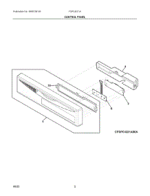 02 - Control Panel parts for Electrolux Dishwasher FDPC4221AW1A from AppliancePartsPros.com