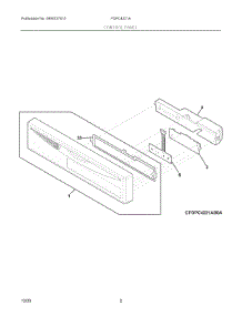 02 - Control Panel parts for Electrolux Dishwasher FDPC4221AW3A from AppliancePartsPros.com