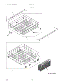 07 - Racks parts for Electrolux Dishwasher FDPC4221AW3A from AppliancePartsPros.com