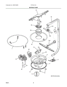 05 - Motor & Pump parts for Electrolux Dishwasher FDPC4314AB0A from AppliancePartsPros.com