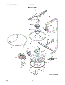 05 - Motor & Pump parts for Electrolux Dishwasher FDPH4316AB0A from AppliancePartsPros.com