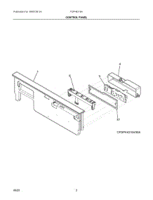 02 - Control Panel parts for Electrolux Dishwasher FDPH4316AB0A from AppliancePartsPros.com