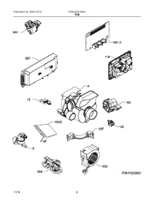 04 - Tub parts for Electrolux Dishwasher FDSH4501AS0A from AppliancePartsPros.com