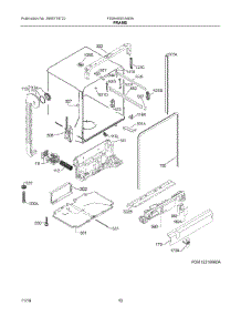 06 - Frame parts for Electrolux Dishwasher FDSH4501AS0A from AppliancePartsPros.com