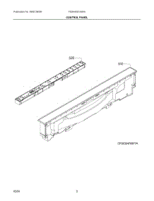 02 - Control Panel parts for Electrolux Dishwasher FDSH4501AS4A from AppliancePartsPros.com