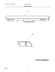 02 - Control Panel parts for Electrolux Dishwasher FDSH4502BF0A from AppliancePartsPros.com