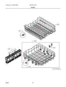 07 - Racks parts for Electrolux Washer FDSP4401AS1A from AppliancePartsPros.com