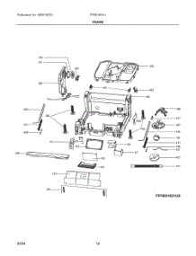 06 - Frame parts for Electrolux Dishwasher FFBD1831UB0A from AppliancePartsPros.com