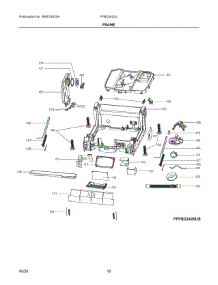 06 - Frame parts for Electrolux Dishwasher FFBD2420UB0A from AppliancePartsPros.com