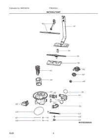 05 - Motor & Pump parts for Electrolux Dishwasher FFBD2420UW0A from AppliancePartsPros.com