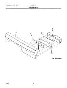 02 - Control Panel parts for Electrolux Dishwasher FFCD2413UB2A from AppliancePartsPros.com