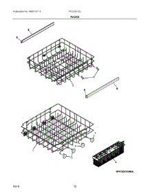 07 - Racks parts for Electrolux Dishwasher FFCD2413UB2A from AppliancePartsPros.com