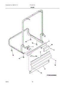 06 - Frame parts for Electrolux Dishwasher FFCD2413UB2A from AppliancePartsPros.com
