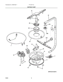 05 - Motor & Pump parts for Electrolux Dishwasher FFCD2413UB5A from AppliancePartsPros.com