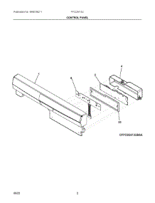 02 - Control Panel parts for Electrolux Dishwasher FFCD2413UW5A from AppliancePartsPros.com
