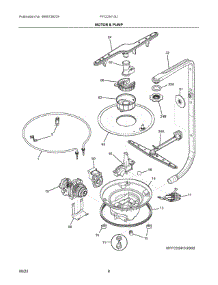05 - Motor & Pump parts for Electrolux Dishwasher FFCD2413UW6B from AppliancePartsPros.com