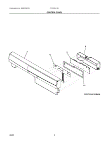 02 - Control Panel parts for Electrolux Dishwasher FFCD2413UW6B from AppliancePartsPros.com