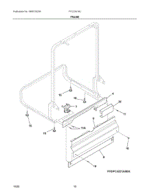 06 - Frame parts for Electrolux Dishwasher FFCD2418UB3A from AppliancePartsPros.com