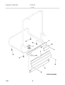 06 - Frame parts for Electrolux Dishwasher FFCD2418US4A from AppliancePartsPros.com