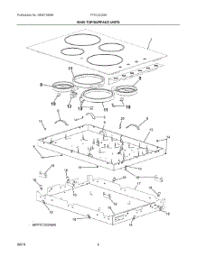 03 - Main Top / Surface Units parts for Electrolux Cooktop FFEC3225MBB from AppliancePartsPros.com