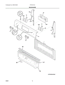 02 - Backguard parts for Electrolux Range FFEF3016VBC from AppliancePartsPros.com
