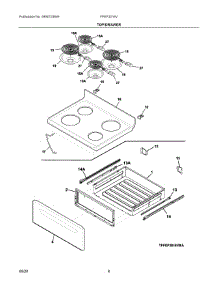 04 - Top / Drawer parts for Electrolux Range FFEF3016VBC from AppliancePartsPros.com