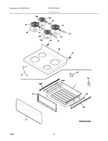 04 - Top / Drawer parts for Electrolux Range FFEF3016VBE from AppliancePartsPros.com
